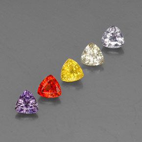 Achetez naturel 1.77ct Multicolore Saphir gems, Trillion, En provenance Tanzanie chez GemSelect. En stock, livraison internationale!