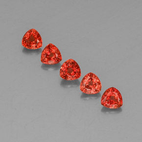 Achetez naturel 1,87ct orange saphir gems, trillion, en provenance tanzanie chez gemselect. en stock, livraison internationale!