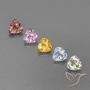 Achetez naturel 1,85ct multicolore saphir gems, trillion, en provenance tanzanie chez gemselect. en stock, livraison internationale!