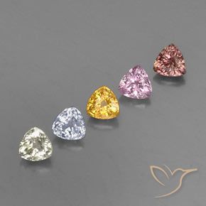 Achetez naturel 1,85ct multicolore saphir gems, trillion, en provenance tanzanie chez gemselect. en stock, livraison internationale!
