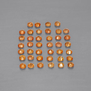 Achetez naturel ct orange saphir gems, coupe roude, en provenance tanzanie (songea) chez gemselect. en stock, livraison internationale!