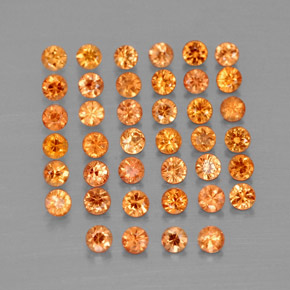 Achetez naturel ct orange saphir gems, coupe roude, en provenance tanzanie (songea) chez gemselect. en stock, livraison internationale!