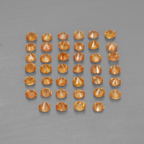 Achetez naturel ct orange saphir gems, coupe roude, en provenance tanzanie (songea) chez gemselect. en stock, livraison internationale!