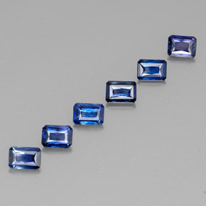 Achetez naturel ct bleue saphir gems, taille émeraude, en provenance tanzanie (songea) chez gemselect. en stock, livraison internationale!
