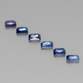 Achetez naturel ct bleue saphir gems, taille émeraude, en provenance tanzanie (songea) chez gemselect. en stock, livraison internationale!