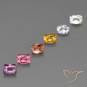 Shop natural 1.83ct Multicolore Saphir gems, Octogone / coupe Émeraude, from Tanzanie at GemSelect. In stock, global shipping!