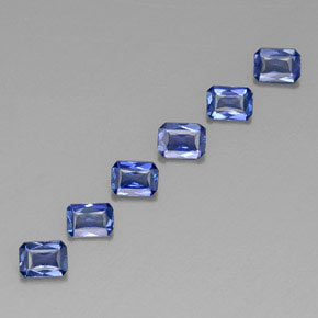 Achetez naturel ct bleue saphir gems, taille émeraude, en provenance tanzanie (songea) chez gemselect. en stock, livraison internationale!
