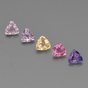 Achetez naturel ct multicolore saphir gems, trillion, en provenance tanzanie chez gemselect. en stock, livraison internationale!