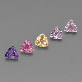 Achetez naturel ct multicolore saphir gems, trillion, en provenance tanzanie chez gemselect. en stock, livraison internationale!