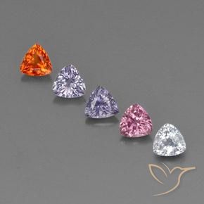 Achetez naturel 1,50ct multicolore saphir gems, trillion, en provenance tanzanie chez gemselect. en stock, livraison internationale!