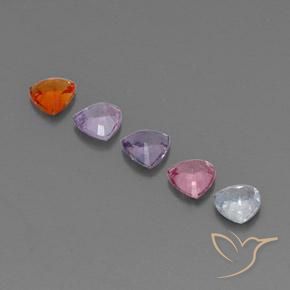 Achetez naturel 1,50ct multicolore saphir gems, trillion, en provenance tanzanie chez gemselect. en stock, livraison internationale!