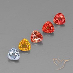 Achetez naturel 1,78ct multicolore saphir gems, trillion, en provenance tanzanie chez gemselect. en stock, livraison internationale!