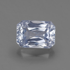Saphir bleue naturelle taille émeraude, 1,85 ct, VS