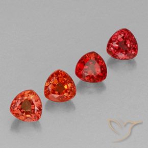 Achetez naturel 1,62ct orange saphir gems, trillion, en provenance tanzanie chez gemselect. en stock, livraison internationale!