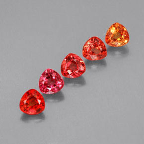 Achetez naturel 2,07ct multicolore saphir gems, trillion, en provenance tanzanie chez gemselect. en stock, livraison internationale!
