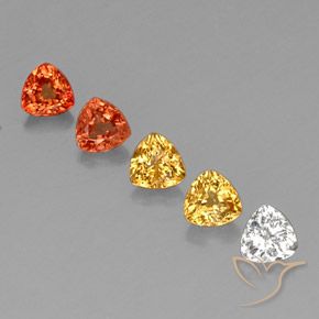 Achetez naturel 2,09ct multicolore saphir gems, trillion, en provenance tanzanie chez gemselect. en stock, livraison internationale!