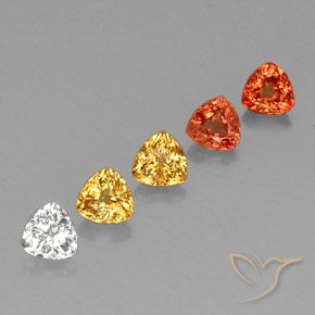 Achetez naturel 2,09ct multicolore saphir gems, trillion, en provenance tanzanie chez gemselect. en stock, livraison internationale!