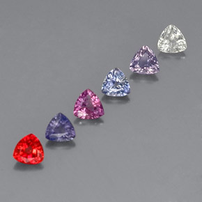 Achetez naturel 1,80ct multicolore saphir gems, trillion, en provenance tanzanie chez gemselect. en stock, livraison internationale!