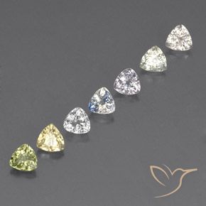 Achetez naturel 2,39ct multicolore saphir gems, trillion, en provenance tanzanie chez gemselect. en stock, livraison internationale!