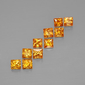 Achetez naturel ct orange saphir gems, carré, en provenance tanzanie (songea) chez gemselect. en stock, livraison internationale!