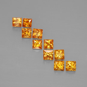 Achetez naturel ct orange saphir gems, carré, en provenance tanzanie (songea) chez gemselect. en stock, livraison internationale!