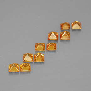 Achetez naturel ct orange saphir gems, carré, en provenance tanzanie (songea) chez gemselect. en stock, livraison internationale!