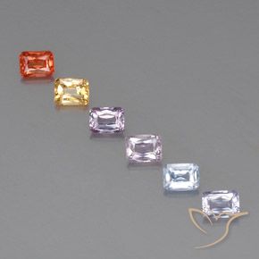 Shop natural 1.87ct Multicolore Saphir gems, Octogone / coupe Émeraude, from Tanzanie at GemSelect. In stock, global shipping!
