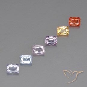 Shop natural 1.87ct Multicolore Saphir gems, Octogone / coupe Émeraude, from Tanzanie at GemSelect. In stock, global shipping!