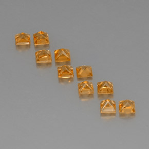 Achetez naturel 1,99ct orange saphir gems, carré, en provenance tanzanie chez gemselect. en stock, livraison internationale!
