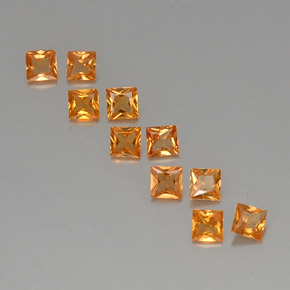Achetez naturel 1,76ct orange saphir gems, carré, en provenance tanzanie chez gemselect. en stock, livraison internationale!