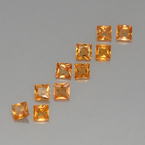 Achetez naturel 1,76ct orange saphir gems, carré, en provenance tanzanie chez gemselect. en stock, livraison internationale!