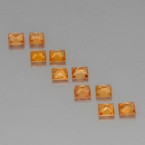 Achetez naturel 1,76ct orange saphir gems, carré, en provenance tanzanie chez gemselect. en stock, livraison internationale!