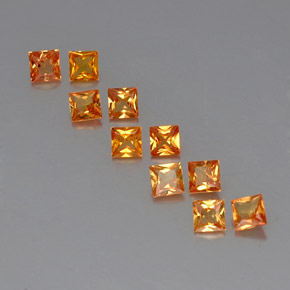 Achetez naturel ct orange saphir gems, carré, en provenance tanzanie (songea) chez gemselect. en stock, livraison internationale!