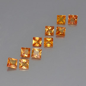 Achetez naturel ct orange saphir gems, carré, en provenance tanzanie (songea) chez gemselect. en stock, livraison internationale!