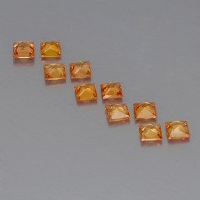 Achetez naturel ct orange saphir gems, carré, en provenance tanzanie (songea) chez gemselect. en stock, livraison internationale!