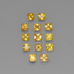 Achetez naturel ct jaune saphir gems, carré, en provenance tanzanie (songea) chez gemselect. en stock, livraison internationale!