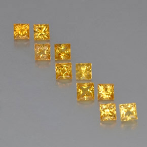 Achetez naturel ct jaune saphir gems, carré, en provenance tanzanie (songea) chez gemselect. en stock, livraison internationale!