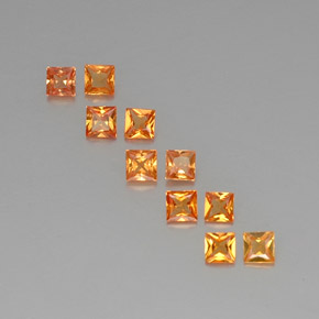 Achetez naturel 1,52ct orange saphir gems, carré, en provenance tanzanie chez gemselect. en stock, livraison internationale!