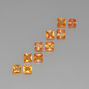 Achetez naturel 1,52ct orange saphir gems, carré, en provenance tanzanie chez gemselect. en stock, livraison internationale!