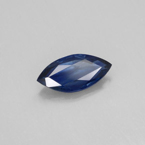 Saphir bleue naturelle marquise, 0,79 ct, VS