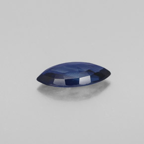 Saphir bleue naturelle marquise, 0,79 ct, VS