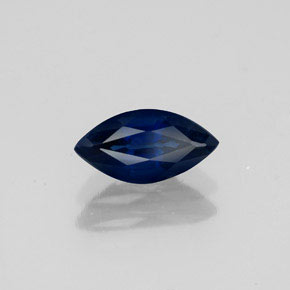 Saphir bleue naturelle marquise, 1,04 ct, VS-SI