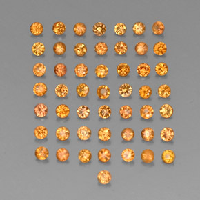 Achetez naturel ct orange saphir gems, coupe roude, en provenance tanzanie (songea) chez gemselect. en stock, livraison internationale!