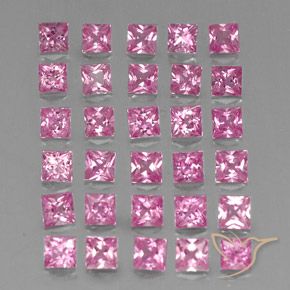 Shop natural 4.68ct Rose intense Saphir gems, Carré, from Madagascar at GemSelect. In stock, global shipping!