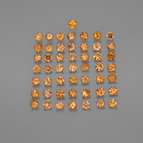 Achetez naturel ct orange saphir gems, coupe roude, en provenance tanzanie (songea) chez gemselect. en stock, livraison internationale!