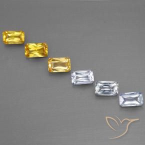 Achetez naturel 2,05ct multicolore saphir gems, taille émeraude, en provenance tanzanie chez gemselect. en stock, livraison internationale!