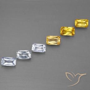 Achetez naturel 2,05ct multicolore saphir gems, taille émeraude, en provenance tanzanie chez gemselect. en stock, livraison internationale!