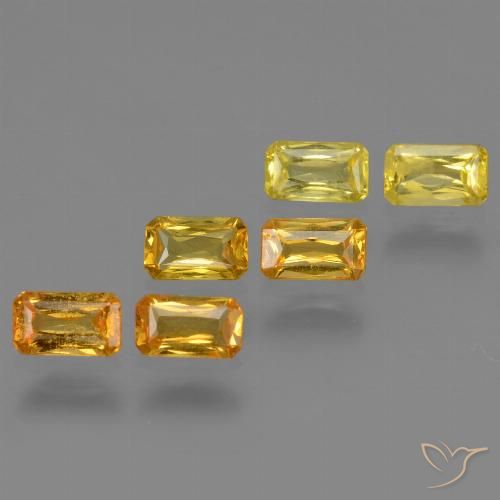 Achetez naturel 1,86ct jaune saphir gems, taille émeraude, en provenance tanzanie chez gemselect. en stock, livraison internationale!
