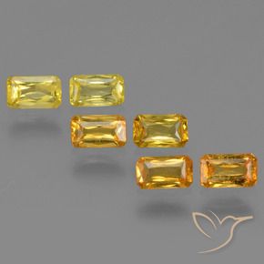 Achetez naturel 1,86ct jaune saphir gems, taille émeraude, en provenance tanzanie chez gemselect. en stock, livraison internationale!