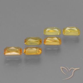 Achetez naturel 1,86ct jaune saphir gems, taille émeraude, en provenance tanzanie chez gemselect. en stock, livraison internationale!